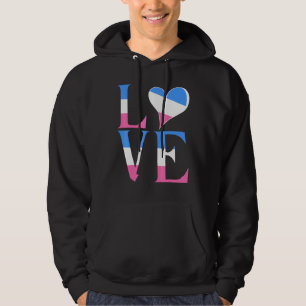 Sudadera Bandera del Orgullo Heterosexual Amor Apoyo a los 