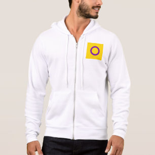 Sudadera Bandera del orgullo intersexual de SlipperyJoe's f