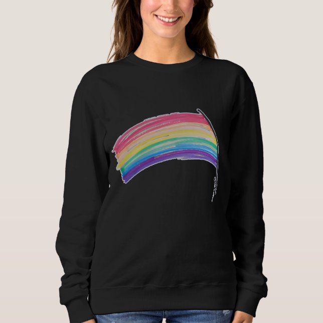 Sudadera Bandera del Orgullo Iris (Anverso)
