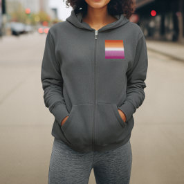 Sudadera Bandera del Orgullo Lesbiano de Gradiente – Bander