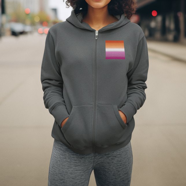 Sudadera Bandera del Orgullo Lesbiano Gradiente - Bandera L (Subido por el creador)