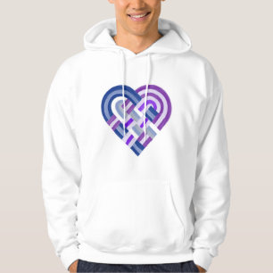 Sudadera Bandera del Orgullo Lesbiano Tejido Heart Butch Az