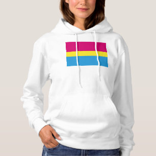 Sudadera bandera del orgullo pansexual de SlipperyJoe rosa