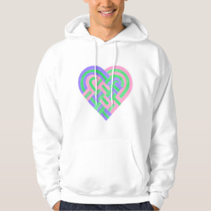 Sudadera Bandera del Orgullo Trigénero del Corazón Tejido V