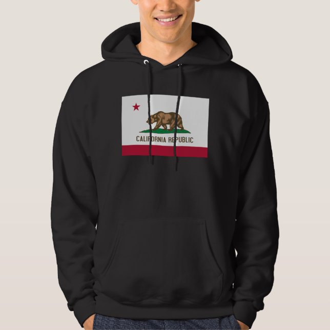 Sudadera Bandera del oso de la República de California: Est (Anverso)