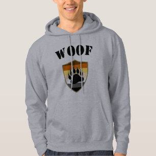 Sudadera Bandera del oso Orgullo de oso Paw Woof