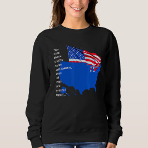 Sudadera Bandera del país de Estados Unidos Todos crearon i