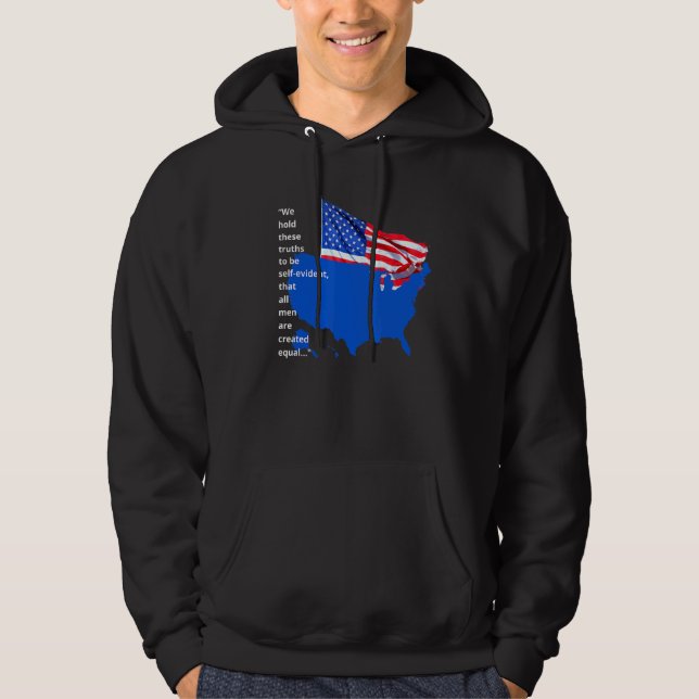Sudadera Bandera del país de Estados Unidos Todos crearon i (Anverso)