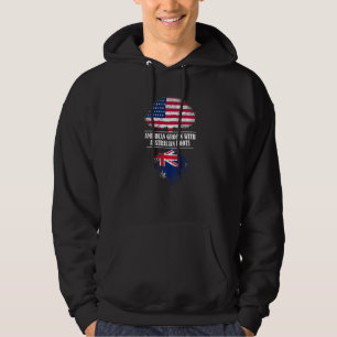 Sudadera Bandera del país de raíces australianas cultivada 