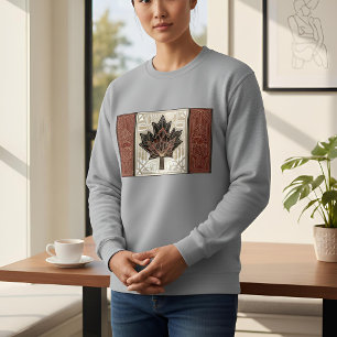 Sudadera Bandera del patrimonio Art Deco Canadá Diseño
