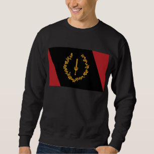Sudadera Bandera del patrimonio estadounidense negro