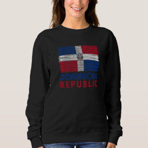 Sudadera Bandera del patrimonio raíz de República Dominican