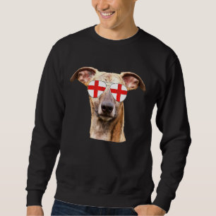 Sudadera Bandera del perro de Inglaterra Vidrios de sol Fut