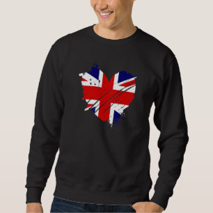 Sudadera Bandera del Reino Unido Me encanta el ADN para la