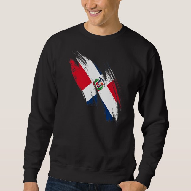 Sudadera Bandera Dominicana Orgullo (Anverso)