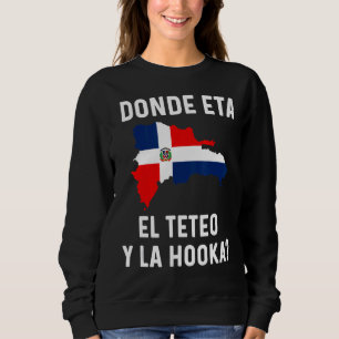 Sudadera Bandera Dominicana Resta República Dominicana Mapa