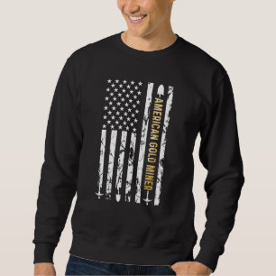 Sudadera Bandera dorada de Estados Unidos para la minera de
