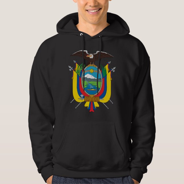 Sudadera Bandera ecuatoriana EC (Anverso)