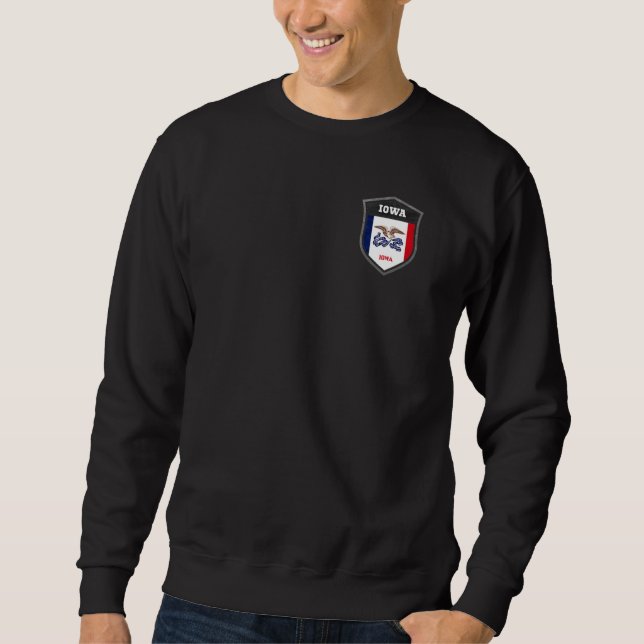 Sudadera Bandera Emblem Iowa (Anverso)