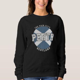Sudadera Bandera escocesa vintage de Perth Escocia