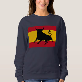 Sudadera Bandera española con toro