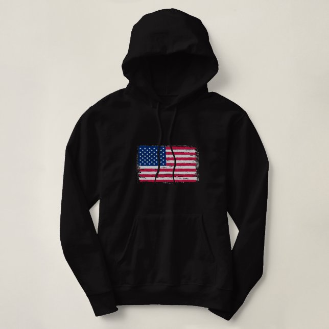 Sudadera Bandera estadounidense (Diseño del anverso)