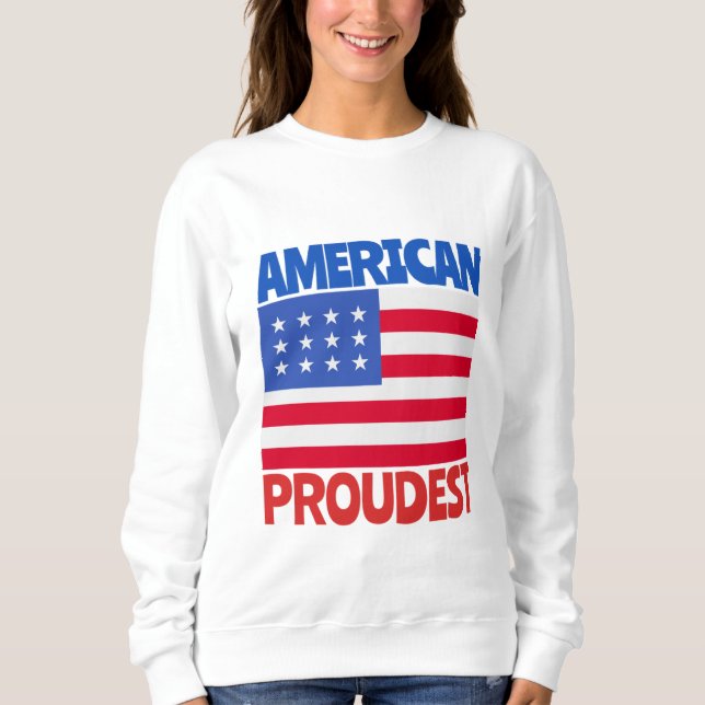 Sudadera Bandera estadounidense (Anverso)
