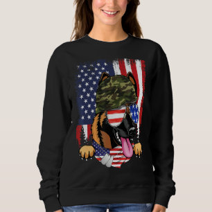Sudadera Bandera Estadounidense 4 De Julio Veterano Belga M