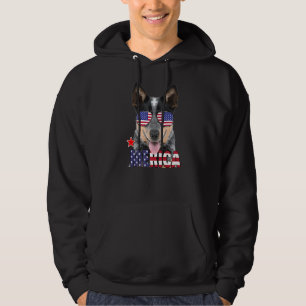 Sudadera Bandera estadounidense australiana de ganado vacun