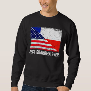 Sudadera Bandera estadounidense bandera de Chile mejor abue