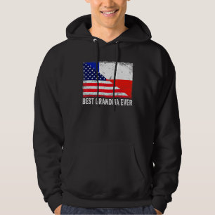 Sudadera Bandera estadounidense bandera de Chile mejor abue