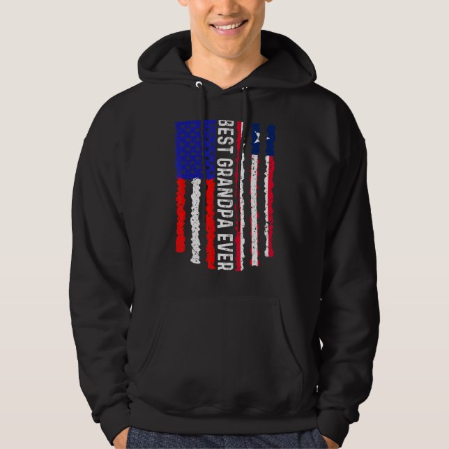 Sudadera Bandera estadounidense bandera de Liberia Mejor fa (Anverso)