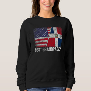 Sudadera Bandera estadounidense bandera de República Domini