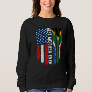 Sudadera Bandera estadounidense Bandera de Sudáfrica Mejor