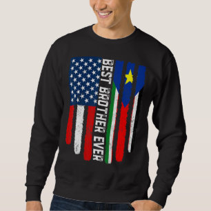 Sudadera Bandera estadounidense Bandera de Sudán del Sur Me