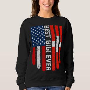 Sudadera Bandera estadounidense Bandera suiza Mejor Gigi Ev