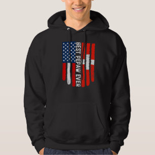 Sudadera Bandera estadounidense Bandera suiza Mejor Pepaw j