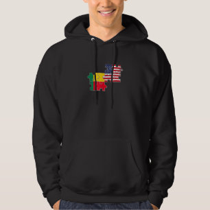 Sudadera Bandera estadounidense beninesa de Benín