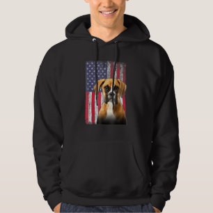 Sudadera Bandera Estadounidense Boxer 4 De Julio