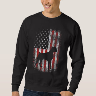Sudadera Bandera Estadounidense Boxer 4 De Julio Perro Patr