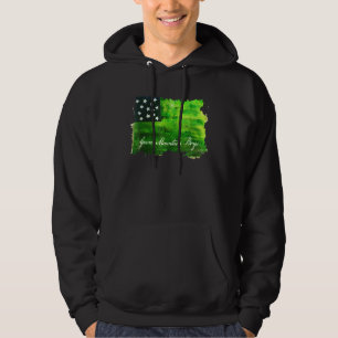 Sudadera Bandera estadounidense Boys de Montaña Verde Milit