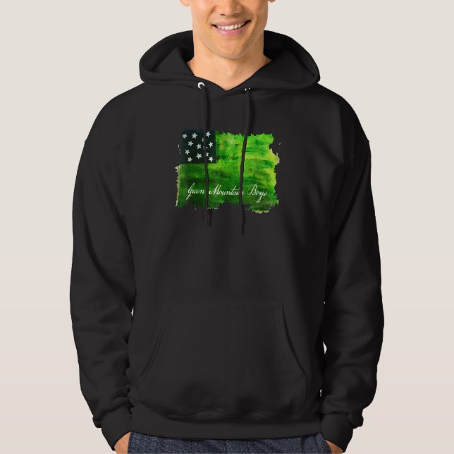 Sudadera Bandera estadounidense Boys de Montaña Verde Milit (Anverso)