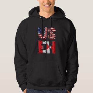 Sudadera Bandera estadounidense canadiense americana parril