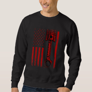 Sudadera Bandera Estadounidense Con Des Gráficos De Piston