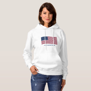 Sudadera Bandera estadounidense con eslogan Personalizado