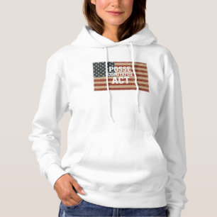 Sudadera Bandera estadounidense con problemas con la ley Po