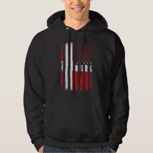 Sudadera Bandera estadounidense danesa Dinamarca Estados Un