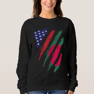 Sudadera Bandera estadounidense de Bangladesh Patriot Herit