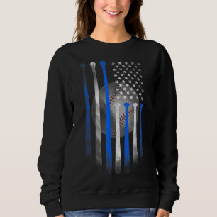 Sudadera Bandera estadounidense de béisbol vintage, papá, m