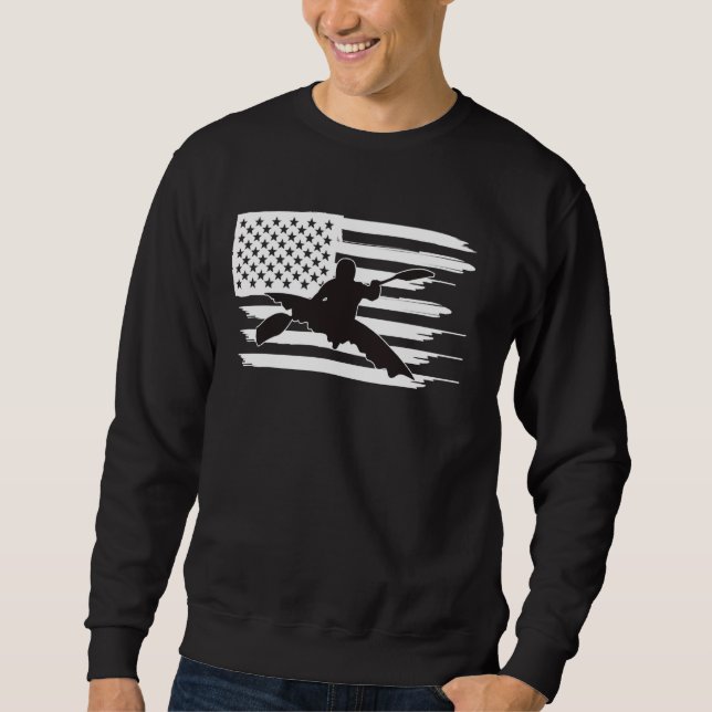 Sudadera Bandera estadounidense de Canoe-Kayak (Anverso)